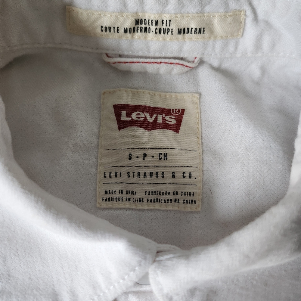 Levi's White Denim Shirt - Picture 7 of 10